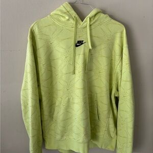 Nike Men's Light Yellow Hoodie